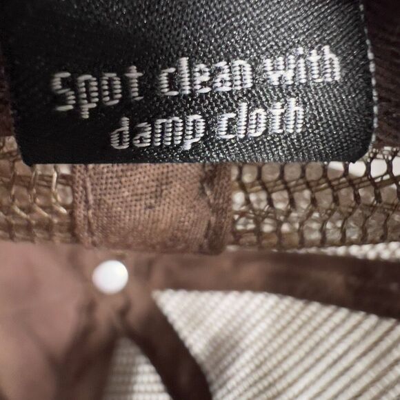 PLAYBOY X PACSUN Trucker Hat Dual Bunnies Bunny Mesh Snapback Brown Embroidered - Picture 9 of 9